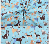 CraftsFabrics 8 Stück/Los 40 cm x 50 cm Katzen Hunde Cartoon Tiere Fat Quarters Bundle